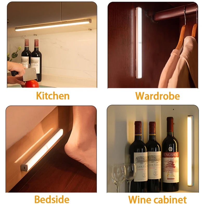🎁Last Day Sale 49% OFF🔥-💡Punch-free Smart Sensor Magnetic Rechargeable LED Lights