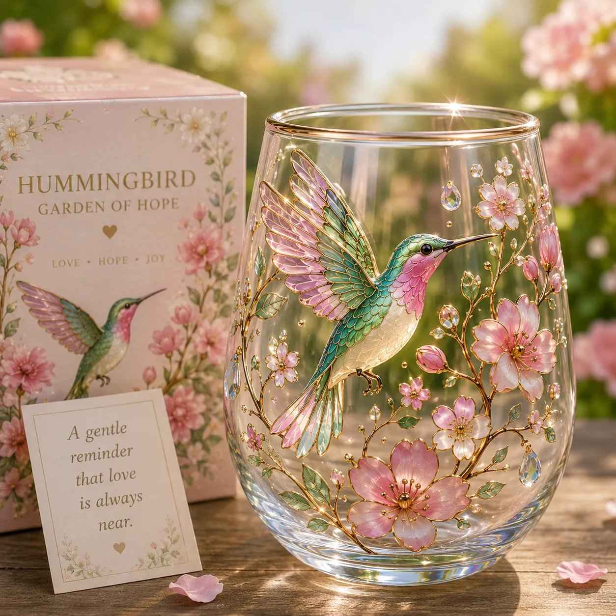 🌸🌿Garden Morning Bliss Glass Tea Cup☀️☕