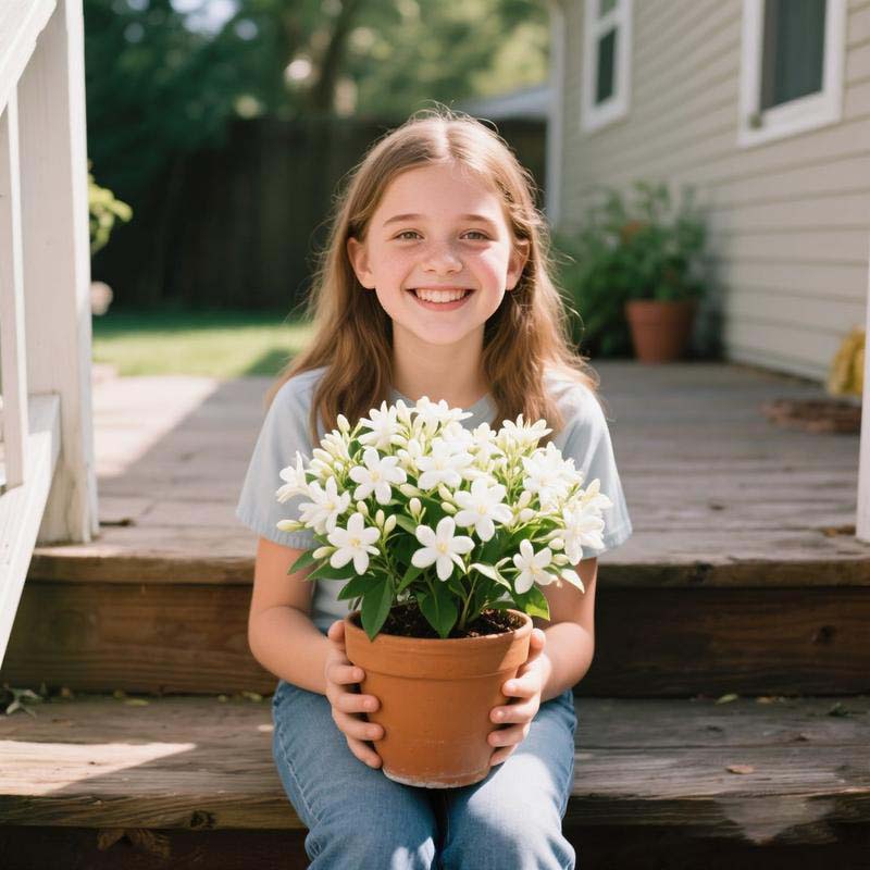 ✨ Midnight Perfume Series Seeds : Pure White Jasmine – Your Soft Night Bloom Scent